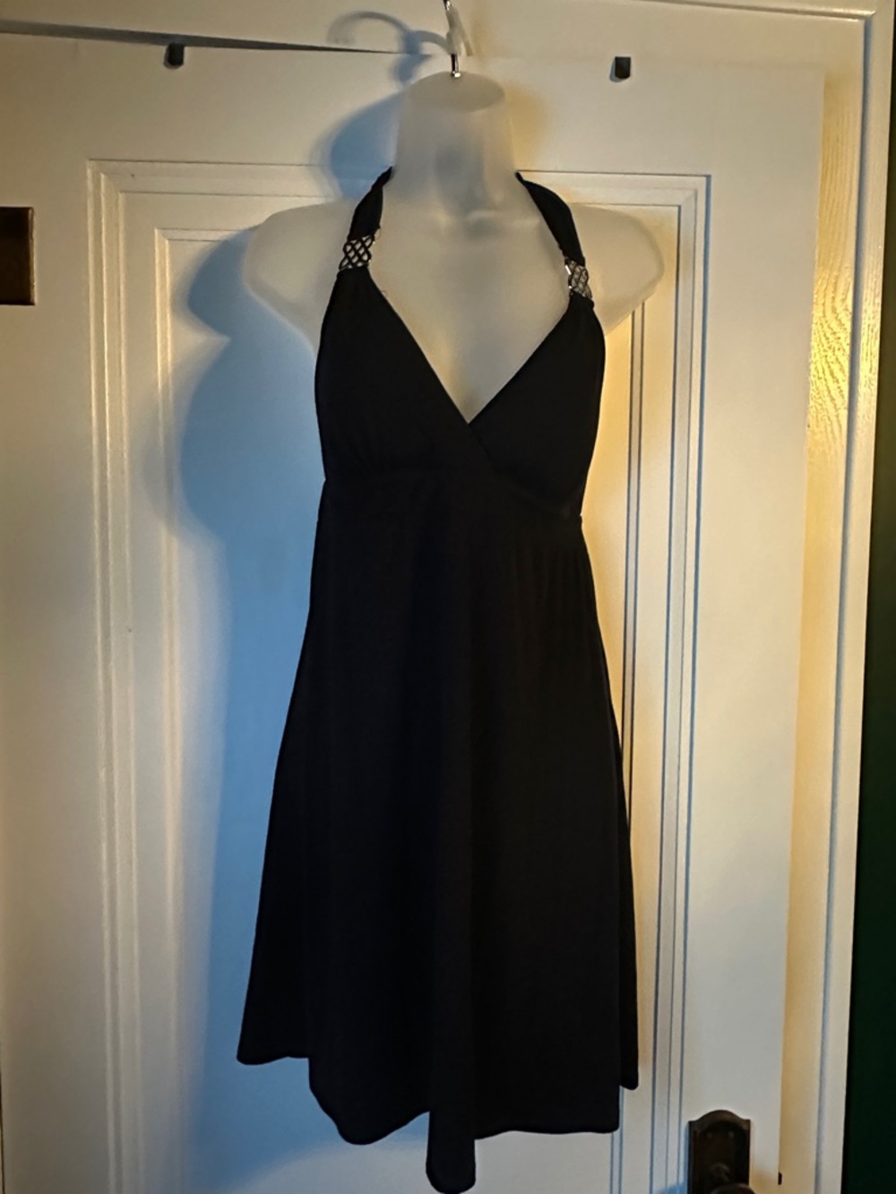 Apt. 9 Black Halter V-Neck Backless Dress